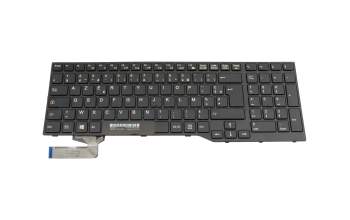 01859571 original Fujitsu keyboard FR (french) black/black