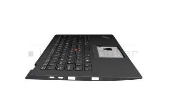 01HY959 original Lenovo keyboard incl. topcase UK (english) black/black with backlight and mouse-stick