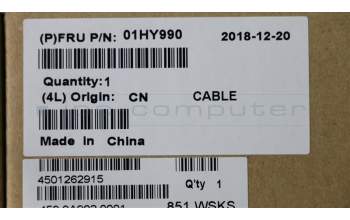 Lenovo 01HY990 CABLE LED IR CAM Touch cable N