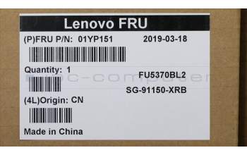 Lenovo 01YP151 NB_KYB FRU COMO SK,LTN,KB-BL,BK,KR