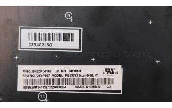 Lenovo 01YP657 NB_KYB FRU COMO NM,LTN,KB,BK,IT