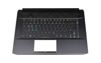 025.901I0.0001 original Acer keyboard incl. topcase DE (german) black/transparent/black with backlight