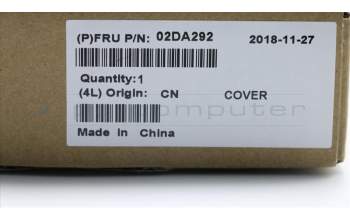 Lenovo 02DA292 COVER FRU LCD A cover,YG,BK