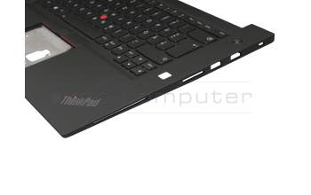 02HM990 original Lenovo keyboard incl. topcase DE (german) black/black with backlight and mouse-stick