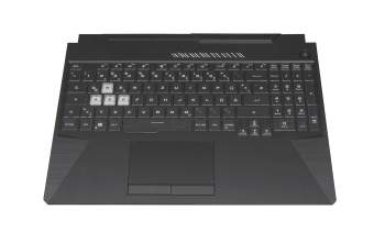 04060-01200300 original Asus keyboard incl. topcase DE (german) black/transparent/black with backlight