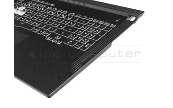 04062-00120000 original Asus keyboard incl. topcase DE (german) black/black with backlight - without keystone slot -