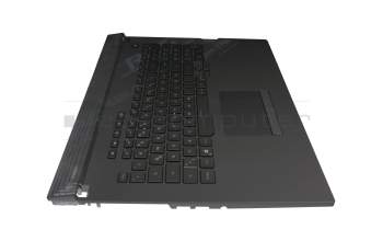 04062-00120200 original Asus keyboard incl. topcase DE (german) black/black with backlight