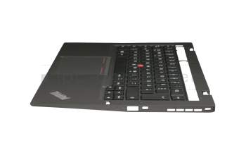 04X6537 original Lenovo keyboard incl. topcase DE (german) black/black with backlight and mouse-stick