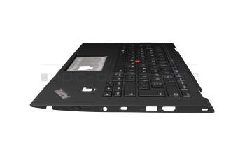 0615B03 original Lenovo keyboard incl. topcase DE (german) black/black with backlight and mouse-stick