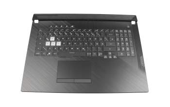 0K06-000N0A2 original Asus keyboard incl. topcase DE (german) black/black with backlight - without keystone slot -