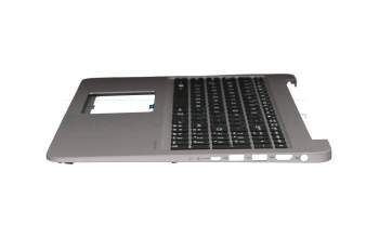 0KN0-UQ2UI13 original Pegatron keyboard incl. topcase US (english) black/grey with backlight