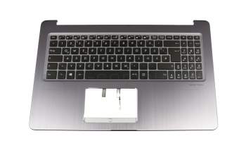 0KN1-291GE32 original Pega keyboard incl. topcase DE (german) black/grey with backlight