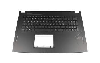 0KN1-3D2GE original Pegatron keyboard incl. topcase DE (german) black/black with backlight