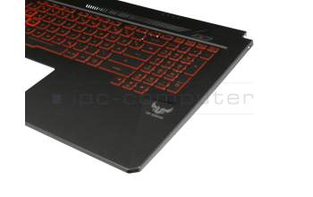 0KN1-5J1GE21 original Pega keyboard incl. topcase DE (german) black/red/black with backlight