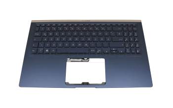 0KN1-621GE16 original Pegatron keyboard incl. topcase DE (german) blue/blue with backlight