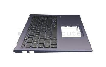 0KN1-732GE11 original Pega keyboard incl. topcase DE (german) black/blue