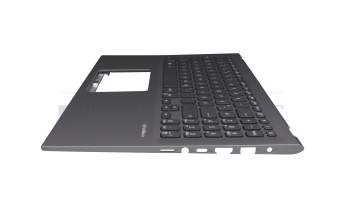 0KN1-791GE13 original Pegatron keyboard incl. topcase DE (german) black/grey