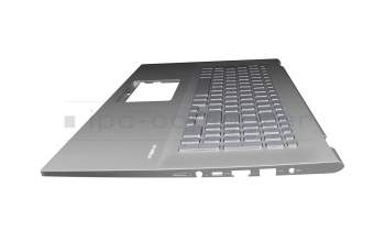 0KN1-7G1GE11 original Pega keyboard incl. topcase DE (german) silver/silver with backlight