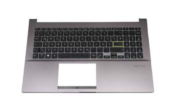 0KN1-AU3GE12 original Pega keyboard incl. topcase DE (german) black/grey with backlight