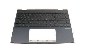 0KNB0-4612SF00 original Asus keyboard incl. topcase CH (swiss) grey/grey with backlight