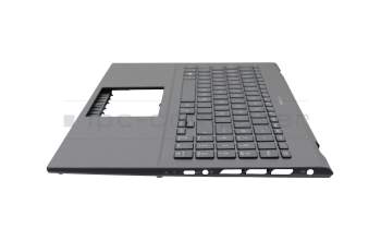 0KNB0-562CGE00 original Asus keyboard incl. topcase DE (german) grey/grey with backlight