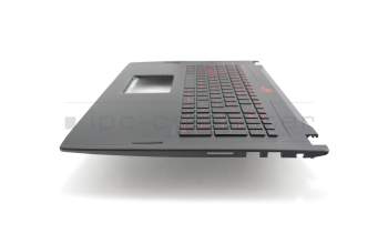 0KNB0-6615GE00 original Asus keyboard incl. topcase DE (german) black/black with backlight