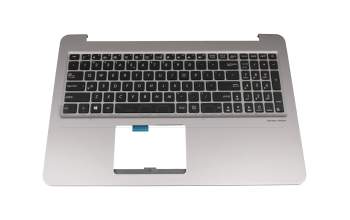 0KNB0-662QUI00 original Asus keyboard incl. topcase US (english) black/grey with backlight