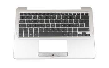 0KNL0-1101GE00 original Asus keyboard incl. topcase DE (german) black/silver