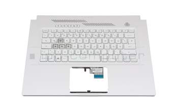 0KNR0-261DGE00 original Asus keyboard incl. topcase DE (german) white/white with backlight