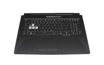 0KNR0-6919GE00 original Asus keyboard incl. topcase DE (german) black/transparent/black with backlight