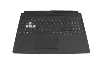 0KNR0-691BGE00 original Asus keyboard incl. topcase DE (german) black/black with backlight