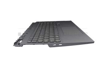 0N7K original Lenovo keyboard incl. topcase US (english) grey/grey with backlight