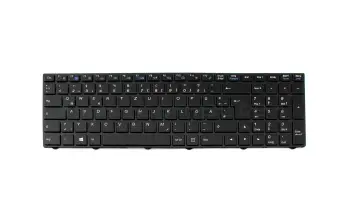 6-80-N7500-070-1 original Clevo keyboard DE (german) black/black matte with backlight (N75)