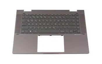 N47953-041 original HP keyboard incl. topcase DE (german) black/grey with backlight