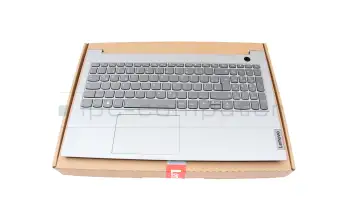 5CB1H88688 original Lenovo keyboard incl. topcase DE (german) grey/grey with backlight