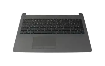 929906-051 original HP keyboard incl. topcase FR (french) black/grey