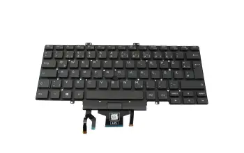 K702V original Dell keyboard DE (german) black/black with backlight and mouse-stick