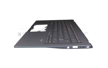 102-016M2LHA03 original Acer keyboard incl. topcase DE (german) blue/blue with backlight