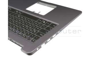 102-017B1LHC01C original Asus keyboard incl. topcase DE (german) black/grey with backlight