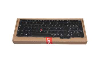 102-21G86LHA03 original Lenovo keyboard DE (german) black/black with backlight and mouse-stick