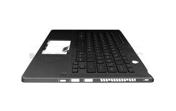 122114-061 original Asus keyboard incl. topcase DE (german) black/grey with backlight