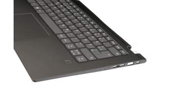 12470815 original Lenovo keyboard incl. topcase DE (german) grey/grey