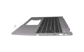 12704F3DK202 original Acer keyboard incl. topcase FR (french) grey/grey with backlight