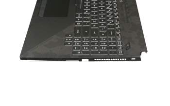 13N1-56A0261 original Asus keyboard incl. topcase DE (german) black/black with backlight