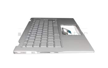 13N1-7EA0231 original Asus keyboard incl. topcase DE (german) silver/silver with backlight