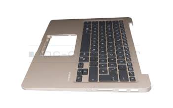 13NB0GF1AP0201 original Asus keyboard incl. topcase DE (german) black/champagne with backlight