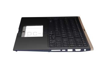 13NB5NM1AM0311 original Asus keyboard incl. topcase DE (german) blue/blue with backlight