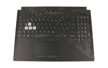 13NR00L1AP0101 original Asus keyboard incl. topcase DE (german) black/black with backlight