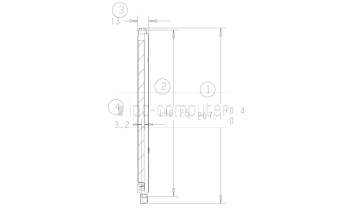 Asus 13NX05D0AM0301 P1412CEA LCD BRACKET R ASSY