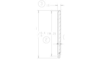 Asus 13NX05D0AM0401 P1412CEA LCD BRACKET L ASSY